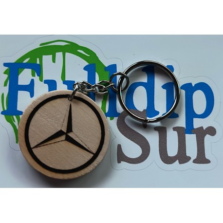 Llavero madera Mercedes